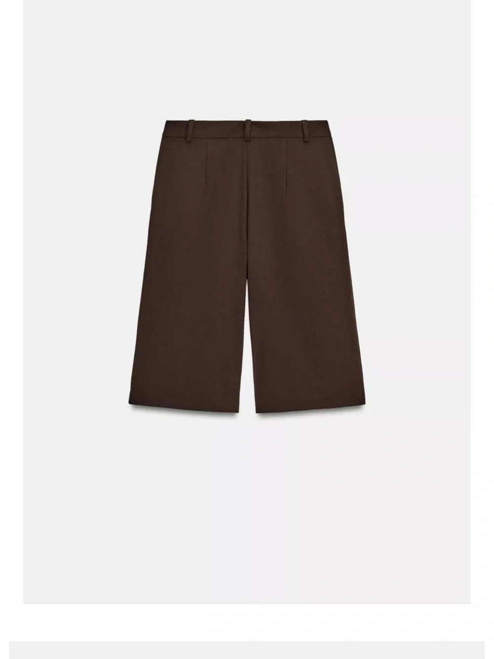 Tailored Knee-Length Shorts in Dark Brown - Picture 7 of 8